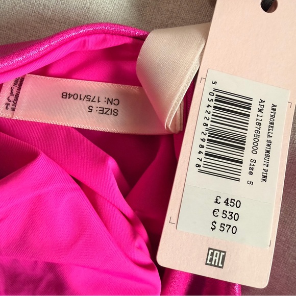 NWT Agent Provocateur Antronella swimsuit, 
Size AP 5 = UK 14 / US 10 / EU 42 - Picture 6 of 11